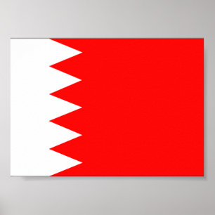 Bahrain-Staatsflagge Poster