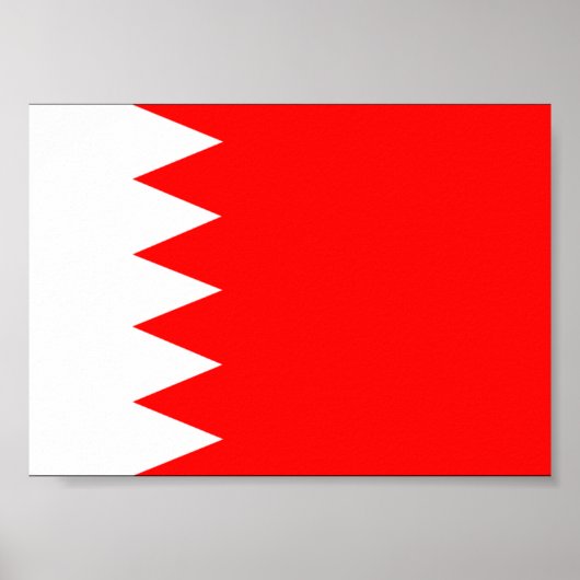 Bahrain-Staatsflagge Poster (Vorne)
