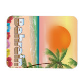 Bahrain-Strandreiseplakat Magnet (Horizontal)
