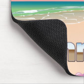 Bahrain-Strandreiseplakat Mousepad (Ecke)