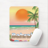 Bahrain-Strandreiseplakat Mousepad (Mit Mouse)