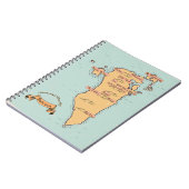 Bahrain Vintage Reiseplan Notizblock (Linke Seite)