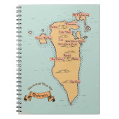 Bahrain Vintage Reiseplan Notizblock (Vorderseite)