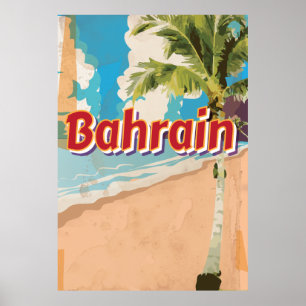 Bahrain Vintage-Reiseposter Poster