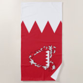 Bahrain-Wappen Strandtuch (Vorderseite)