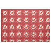 Bahraini Flag Herzerrote LIEBE Stoff (Fat Quarter (45,7 x 55,9 cm))