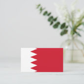 Bahraini-Flagge, Flagge Bahrains Visitenkarte (Stehend Vorderseite)