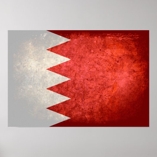 Bahraini-Flagge Poster (Vorne)