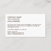 Bahraini-Flagge und -Wappen, Flagge Bahrains Visitenkarte (Rückseite)