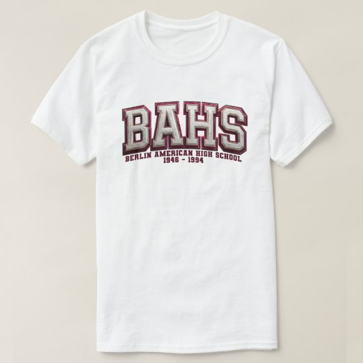 BAHS - Amerikanische Schule Berlin T-Shirt (Design vorne)
