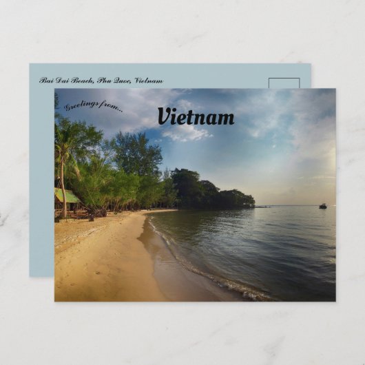 Bai Dai Beach Phu Quoc Vietnam Postkarte (Vorne/Hinten)