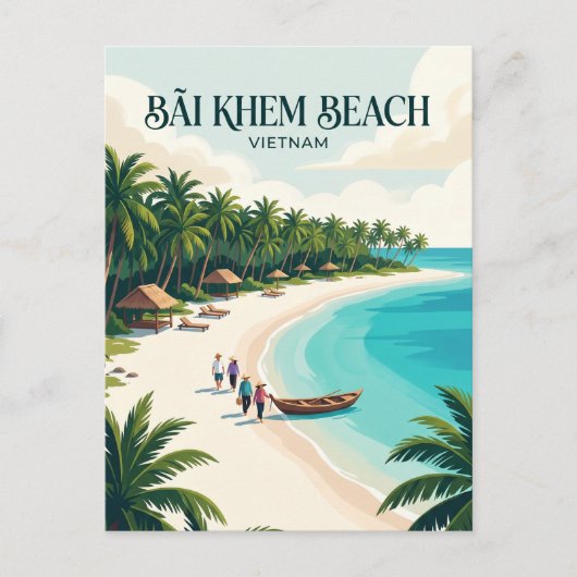 Bãi Khem Strand Vietnam Postkarte (Vorderseite)
