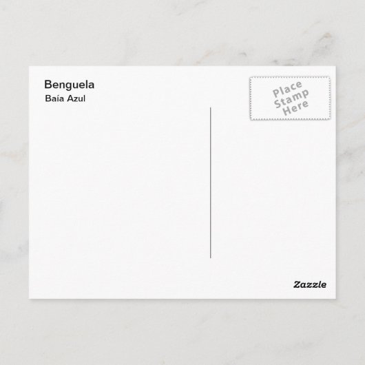 Baía Azul Postkarte (Rückseite)