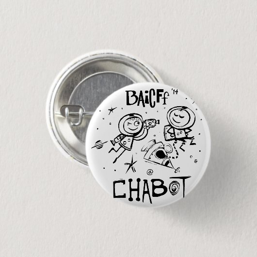 BAICFF scherzt offizielle 2014 Knöpfe Button (Vorne & Hinten)