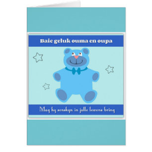 Baie geluk ouma en oupa