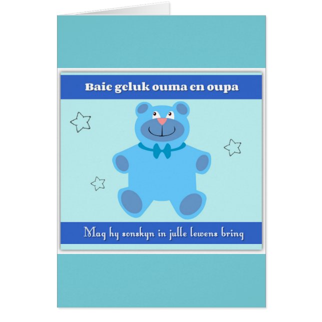 Baie geluk ouma en oupa (Vorne)