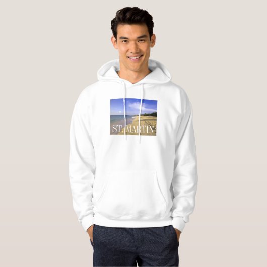 Baie Longue Long Bay Beach, St. Martin Hoodie (Vorne ganz)