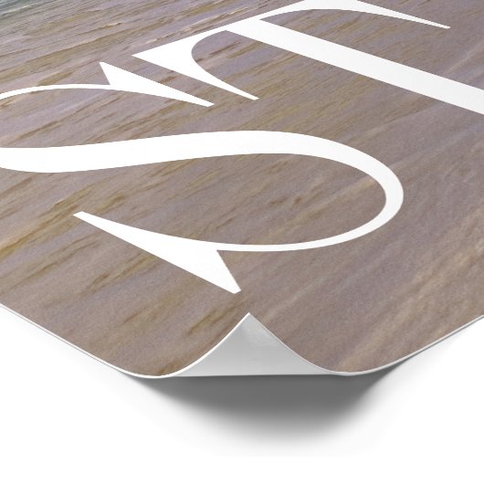 Baie Longue Long Bay Beach, St. Martin Poster (Ecke)