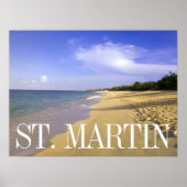 Baie Longue Long Bay Beach, St. Martin Poster (Vorne)