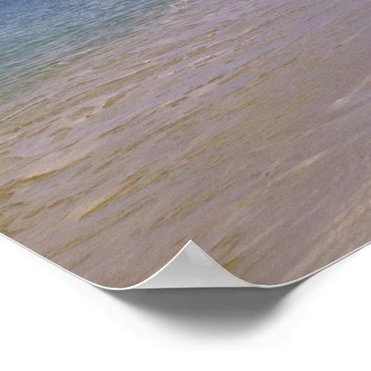 Baie Longue Long Bay Beach, St. Martin, Poster (Ecke)