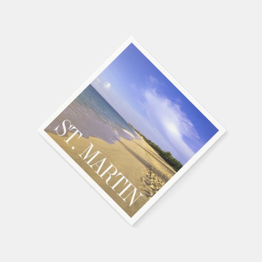 Baie Longue Long Bay Beach, St. Martin Serviette (Ecke)