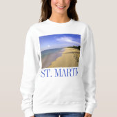 Baie Longue Long Bay Beach, St. Martin Sweatshirt (Vorderseite)