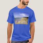 Baie Longue Long Bay Beach, St. Martin T-Shirt (Vorderseite)