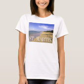 Baie Longue Long Bay Beach, St. Martin T-Shirt (Vorderseite)