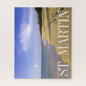 Baie Longue Long Bay Strand, St. Martin Puzzle (Vertikal)