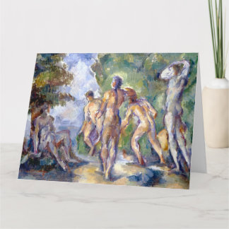 Baigneurs (Badende) von Paul Cézanne Fine Art Dankeskarte