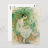 Baigneuse en Chemise | Berthe Morisot Postkarte (Vorne/Hinten)