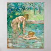 Baigneuses | Berthe Morisot Poster (Vorne)