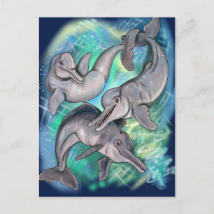 Baiji-Flussdelfin verlorene Echos Postkarte