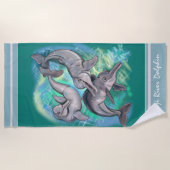 Baiji River Dolphin hat Echos verloren Strandtuch (Vorderseite)