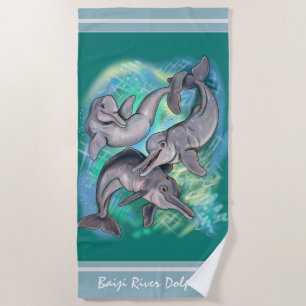 Baiji River Dolphin hat Echos verloren Strandtuch