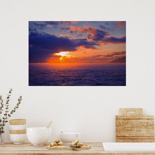 Baikal-See - Ein weiterer Sonnenuntergang Poster (Küche)