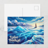 Baikalsee Russland Postkarte (Vorne/Hinten)