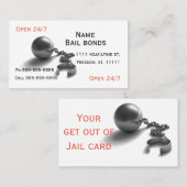 Bail-Bail-Ball und Visitenkarte (Vorne/Hinten)