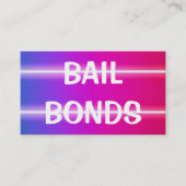 Bail Bonds - farbenfroh Visitenkarte (Vorderseite)