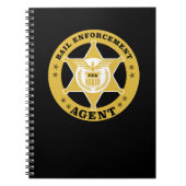 BAIL-DURCHSETZUNG AGENT ABZEICHEN NOTEBOOK NOTIZBLOCK (Vorderseite)