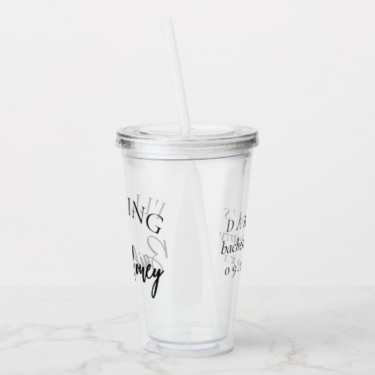 Bail Money | Bachelorette-Brautparty Acryltrinkbecher (Links)
