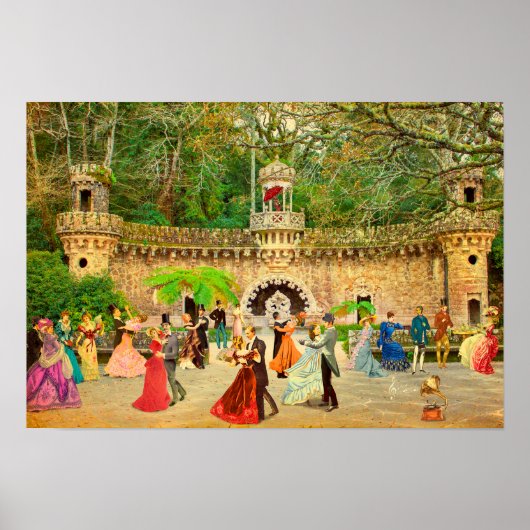 Bailando vals en la Quinta da Regaleira (Portugal) Poster (Vorne)