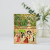 Bailando vals en la Quinta da Regaleira (Portugal) Postkarte (Stehend Vorderseite)