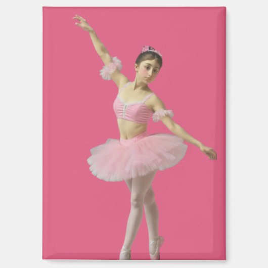 Bailarina con tutú rosa magnet (Vorderseite)