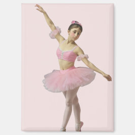 Bailarina con tutú rosa magnet