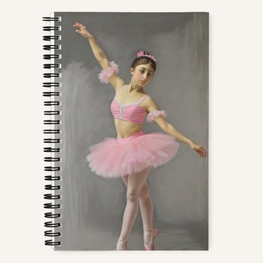 Bailarina con tutú rosa notizblock (Vorderseite)