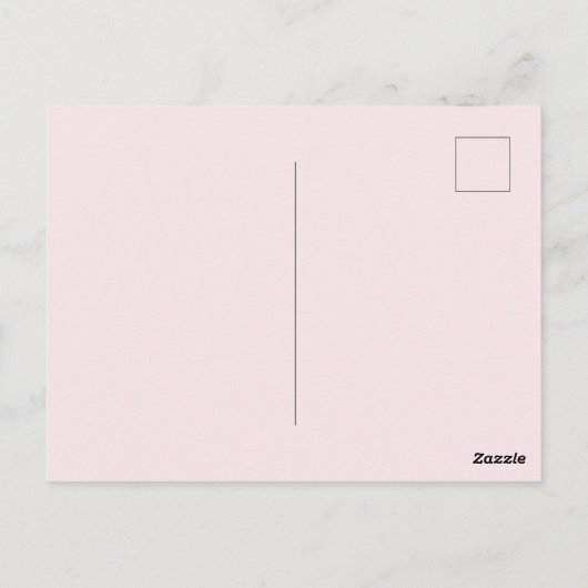 Bailarina con tutú rosa postkarte (Rückseite)