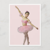 Bailarina con tutú rosa postkarte (Vorderseite)