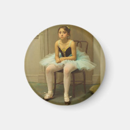 Bailarina descansando despues de la clase de baile magnet