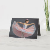 Bailarina desplegando su tutu dankeskarte (Rückseite)